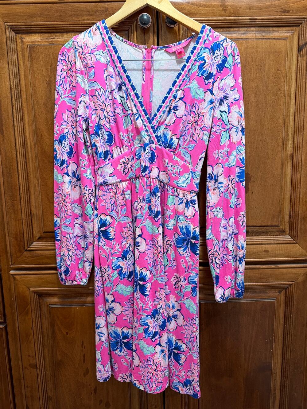 Lilly Pulitzer Carmilla Dress Vibrant Pink Floral Print SZ 0, NWOT